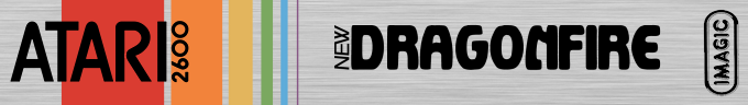 Dragonfire logo for Atari 2600